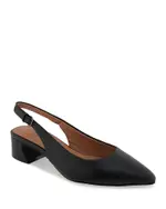 Gentle Souls by Kenneth Cole Women's Georgia Pointed Toe Slingback Block Heel Pumps