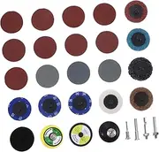 Hohopeti Rotary Tool Accessory Set 300pcs Sanding Disc Kit with 2 Inch Sandpaper 36-3000 Grit for Metal Woodworking