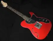 SCHECTER OL-PT-TH CAR Candy Apple Red Telecaster Thinline Type Guitar w/Gig Bag