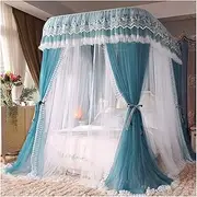Bed Canopy Bedroom Mosquito Net for 1.5m/5ft Bed, Double Mesh Bed Curtain, Luxury Bed Canopy for Girls Room Decoration (Color : Style 7, Size : 150x200x210cm)