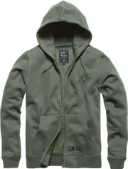 Vintage Industries Redstone, zip hoodie , color: Grey , size: 3XL