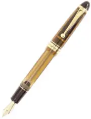 Pilot Custom 823 Fountain Pen and Ink Gift Set - Amber Broad