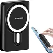 Portable Wireless Power Banks, 10000mAh Phone Fast Charger Bank, Magnetic USB C PD 15W QC 3.0 with 3-Outputs 2 Inputs, External Battery Pack, Compatible with iPhone12/14Pro Max, iPad,Tablets and More