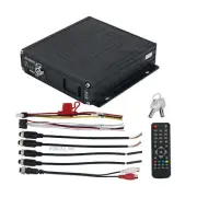 Car Vehicle Bus RV Mobile AHD 4CH DVR Realtime Video Audio Recorder w/Remote 12V