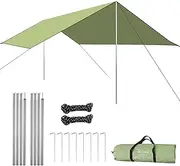 Camping Awning Canopy Protection Rain Fly Tarp Shelter Picnic Blanket for Camping Hiking Backpacking Picnic Fishing