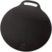 KOCKUMS Pizza Steel Baking Steel Pizza Plate 35 cm Round Wrought Iron for Pizza Hamburger Bread - Baking Iron Pizza Tray Steel for Oven Gas Grill Stove Oven
