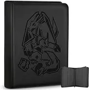 Douper Card Binder for Pokemon Cards, 9 Pocket 540 Trading Cards Games Collection Holder Book Folder with Side-Loading Sleeves (Black)