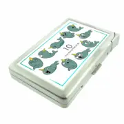 Narwhals D10 Cigarette Case with Built in Lighter Metal Wallet