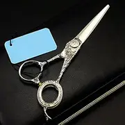 Professional Hair Cutting Shears, Professional Japan Steel 5.5'' Flower Hair Cutting Scissors Haircut Barber Scissor Shears Hairdressing Scissors