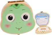 HONITANO Deciduous Tooth Holder Wooden Tooth Save Box Unique Souvenir Storage Box for Creative Design Durable Keepsake for Precious Memories
