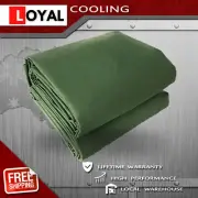 370x610cm Heavy Duty Canvas Tarp Tarpaulin Waterproof Tear UV Resistant Durable