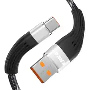 ENK-CB101 Fishing Net Weaving USB to USB-C / Type-C Data Transfer Charging Cable(Silver)