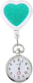 [LIFKOME] 1pc Pocket Watch Nurses Nurse Doctors Teacher Man Heart Doctor Watch Nurse Hanging Watch Nursing Chest Watch Glass Green