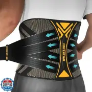 Copper Back Braces for Lower Back Pain with Support System - Lower Back Brace
