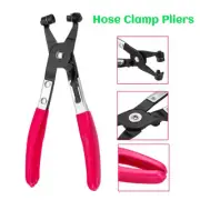 2PC Hose Clamp Pliers 45° Angle Swivel Jaw Locking Flat Band Coolant Clip Kits