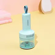 Blue Portable Wireless Car Vacuum Cleaner - USB Rechargeable, High Suction, Compact Design for Home & Keyboard Cleaning