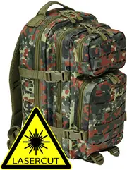Brandit US Cooper Lasercut, backpack , color: Camo (Flecktarn) , size: 25 l