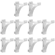 10pcs Freezer Shelf Clips Refrigerator Support Clips Silver 2.70X2.50X0.80CM