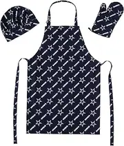 Northwest NFL unisex-adult 3-piece Apron, Oven Mitt and Chef Hat Set