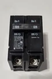 NEW Eaton Cutler Hammer BRHH2125 Circuit Breaker 125A 2-Pole 120/240V 42KAIC