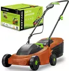 1300W Electric Lawn Mower, 2-In-1 Grass Box or Mulch Electric Weeder,3-Position