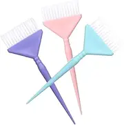 Baluue 3Pcs Hair Dye Brush Set Soft Bristle Applicators for Smooth Color Application for Home Hair Coloring Includes and Brushes