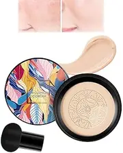 Whalegrass Air Cushion CC Cream, Whale Grass Make Up, Mushroom Head Air Cushion CC Cream, BB Cream Foundation Makeup (1Pcs,Natural Color)