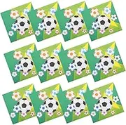 20pcs Soccer Printed Napkins Unique Football Design for Sports Themed Parties Birthdays Family Gatherings Camping and Restaurant Events Lightweight and Soft Tableware