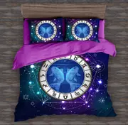 Constellation Pisces (Fish) Quilt Doona Duvet Cover Pillow Case Set