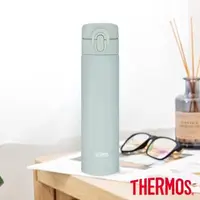 在飛比找森森購物網優惠-【THERMOS膳魔師】不鏽鋼彈蓋真空保溫瓶400ml綠色(