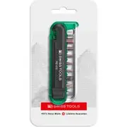 PB SWISS 9 Bits, Green, Bike Tool Screwdriver Multi-Bit Set - 12 Piece PB 470.Green CN