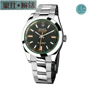 高端 ROLEX 勞力士 Milgauss 116400GV 抗磁 綠玻璃116400 GV 黑色面盤 40M