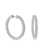 14K 4.00 ct. tw. Lab-Grown Diamond Hoops