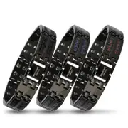 Pure Titanium Magnetic Carbon Therapy Bracelet Improve Blood Circulation