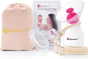 Manual Breast Pump Breastfeeding Silicone Milk Saver Nursing Pump & Stopper Feed