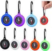 HONMEET 9pcs Carabiner Navigation Tool for Hiking Camping Climbing and Outdoor Activities Essential Survival Gear for Adventurers
