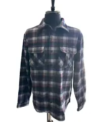 SmartWool Anchor Line Shirt Jacket Plaid Blue Mens XL Snap Shacket NWT