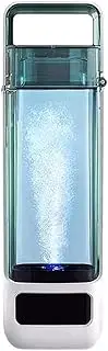 Hydrogen-Rich Water Ionizer Generator Portable Hydrogen Alkaline Water Bottle PEM & SPE Membrane Technology Make Hydrogen Content Up to 1350 PPB Hydrogen Water Bottle for Home Travel 300Ml