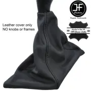 BLACK STITCH TOP GRAIN REAL LEATHER GEAR GAITER FITS FIAT ULYSSE 1994-2006