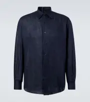 [Saman Amel] Saman Amel Linen shirt UK 16 blue