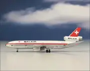 BALAIR Douglas DC10-30 Black Title Registration HB-IHK Scale 1:400