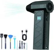 Compressed Air Duster - 180000RPM Electric Air Duster for Cleaning Keyboard&P...