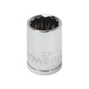 Powerbuilt 3/8 Inch Drive x 14 MM 12 Point Shallow Socket - 641019