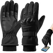 [Generic] Motorcycle Gloves Cold Weather,Outdoor Screen Touch Motorcycle Gloves - Multifunctional Running Mittens, Cold Weather Mittens for Sports