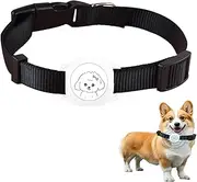 Smart Pet Tracker with Collar Holder – Lightweight 10g Pet Location Tracker for Dogs and Cats, Long Battery Life, No Monthly Fee, Bluetooth & Find My Compatibility, Waterproof, Safe & Durable (White)