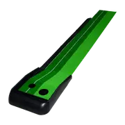 Indoor Practice Putting Green 2.5m Mat Inclined Ball Return Fake Grass 2 Holes