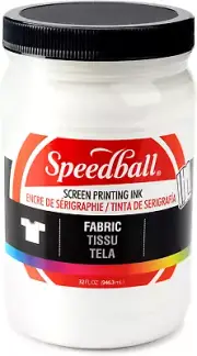 004603 Fabric Screen Printing Ink, 32 Fl. Oz, White