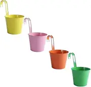 Toddmomy 4Pcs Detachable Hanging Flowerpot Stylish Plant Buckets with Hooks for Use for Succulent Display Home Decor and Garden Aesthetics