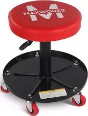 Adjustable Pneumatic Roller Seat Creeper 300 Lb Capacity Mechanic Garage Stool