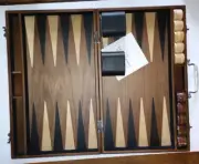 Restoration Hardware's Tournament Backgammon Set New Open Box Rare Discontinued